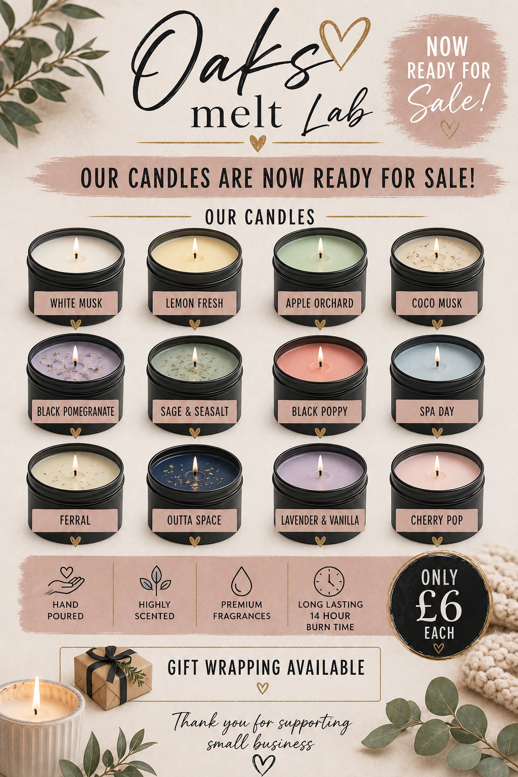 Scented candles