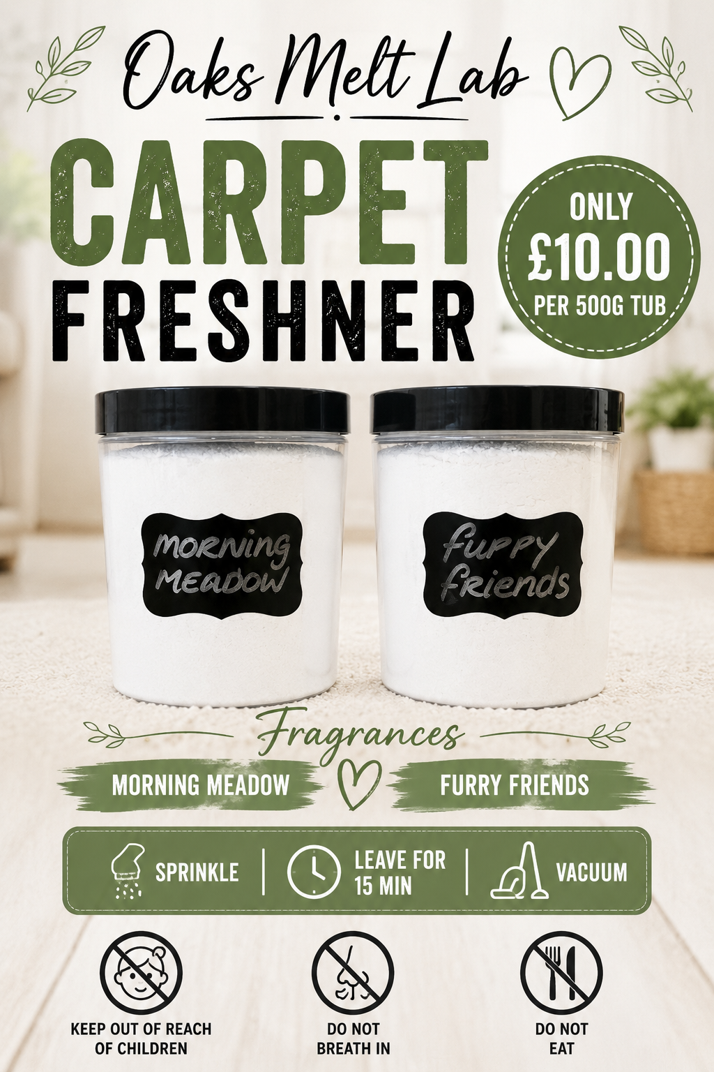 Premium carpet Freshner