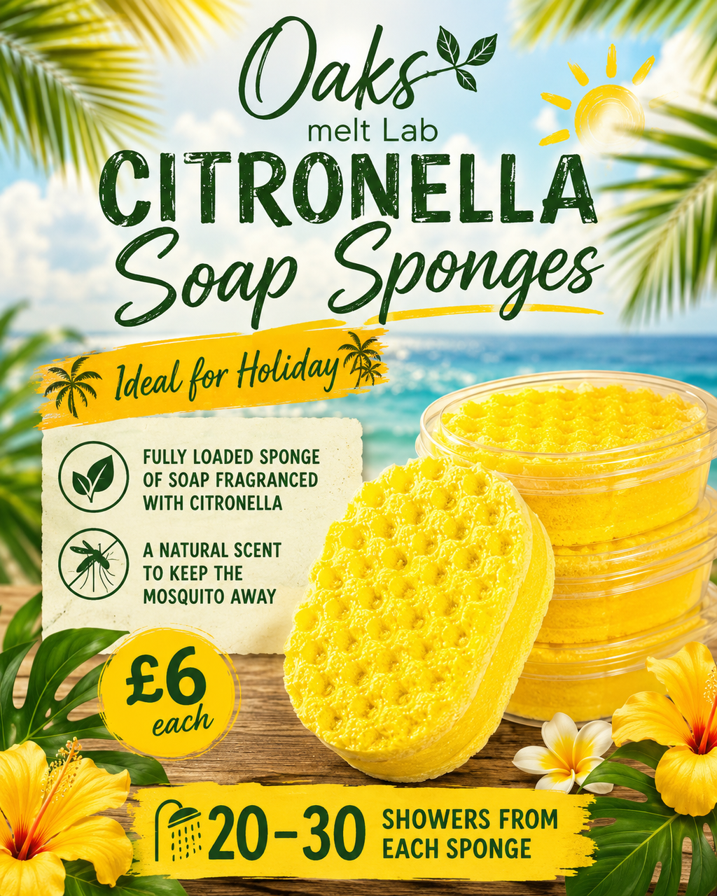 Soap sponges various fragrances