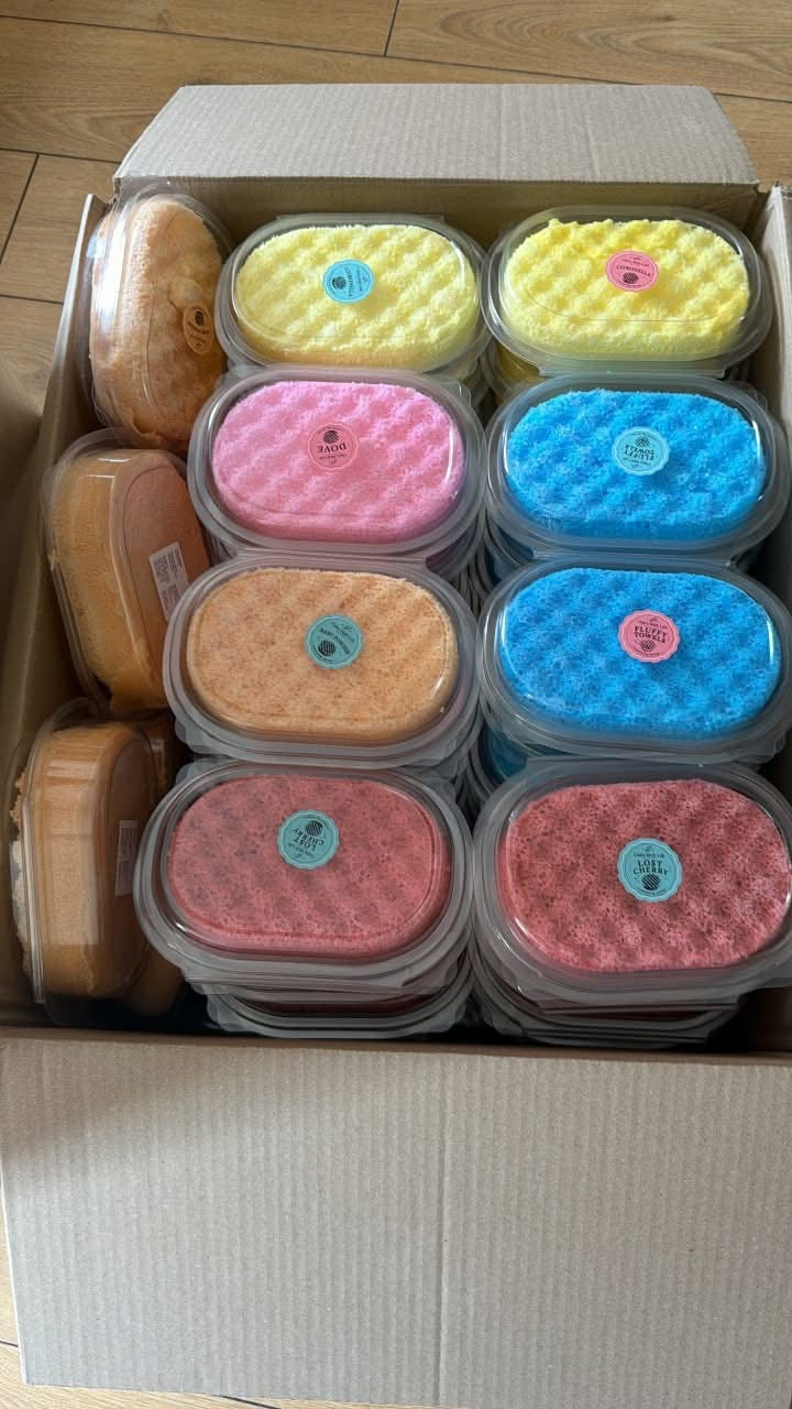 Soap sponges various fragrances